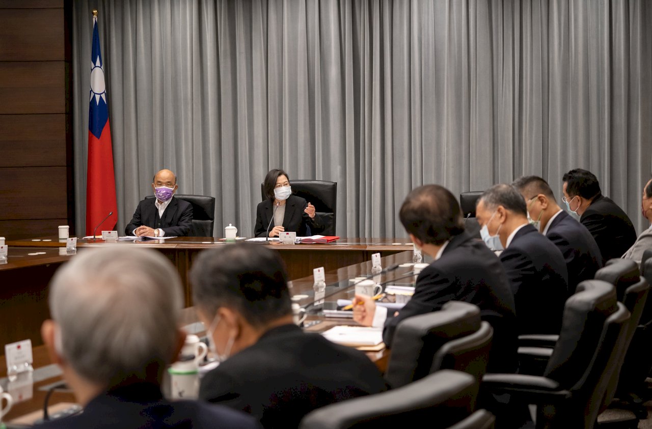 蔡・総統、ウクライナの情勢と旧正月の感染症対策で会議開く