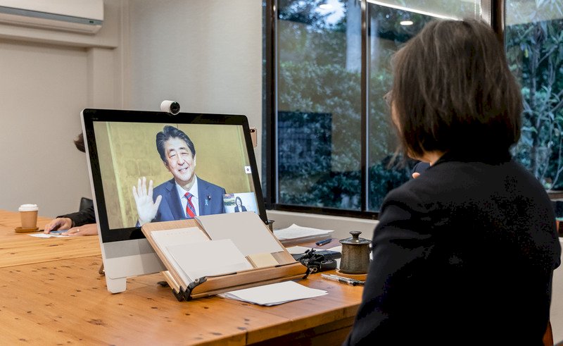 蔡・総統と安倍・元首相リモート対談、インド太平洋地域の安定維持を強調