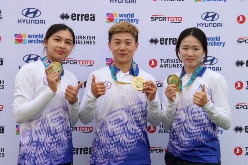 アーチェリー女子団体台湾代表、W杯で優勝