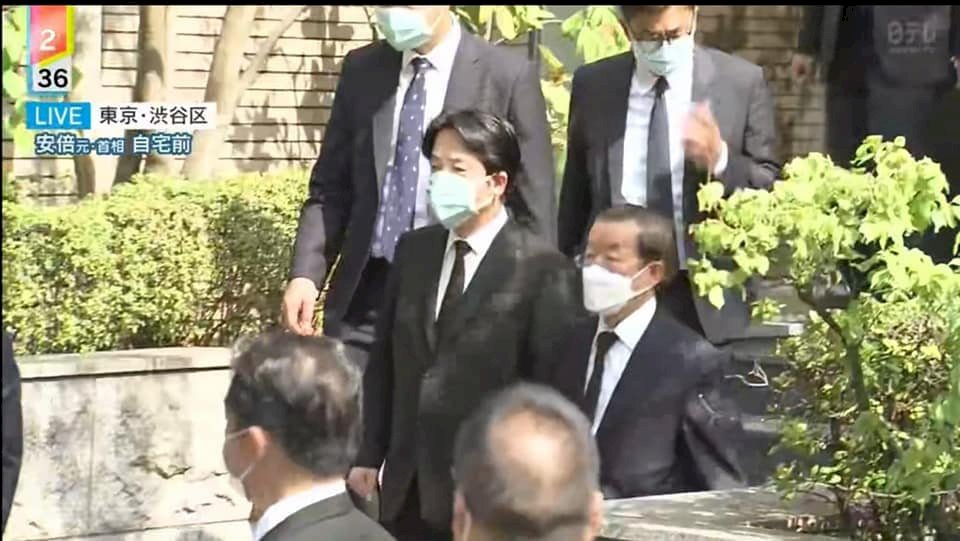頼清徳・副総統が安倍元首相の自宅を弔問、総統府がコメント控える