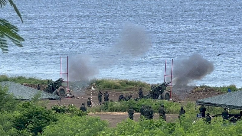中国軍が台湾周辺海域での軍事演習を継続、台湾も恒例の実弾射撃演習
