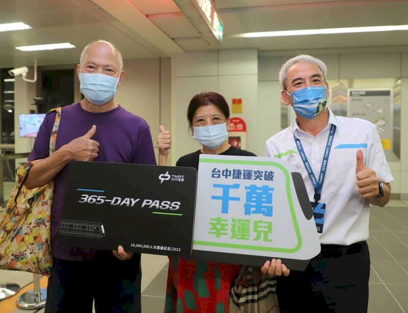台中メトロ・グリーンライン、利用者が延べ1,000万人突破
