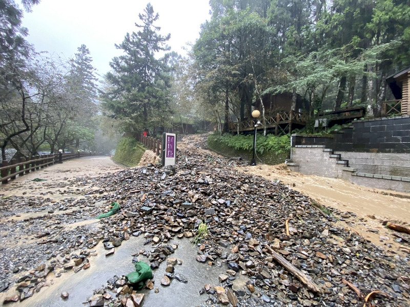 台風の豪雨被害、蔡・総統：国民の安全確保に全力尽くす