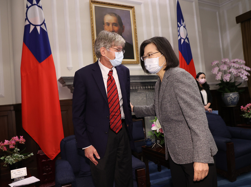 蔡・総統：「21世紀の防疫に関する台米イニシアチブ」で協力関係深化に期待