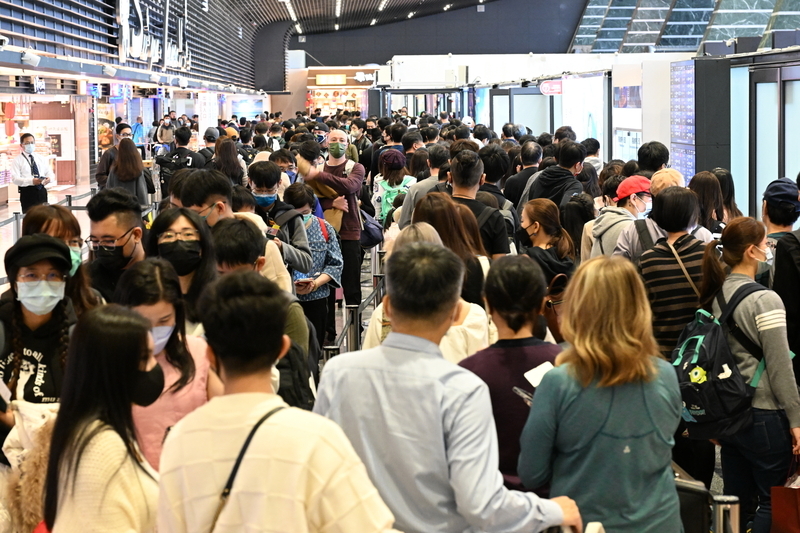 桃園国際空港、春節期間中の利用者数が延べ100万人突破の見通し