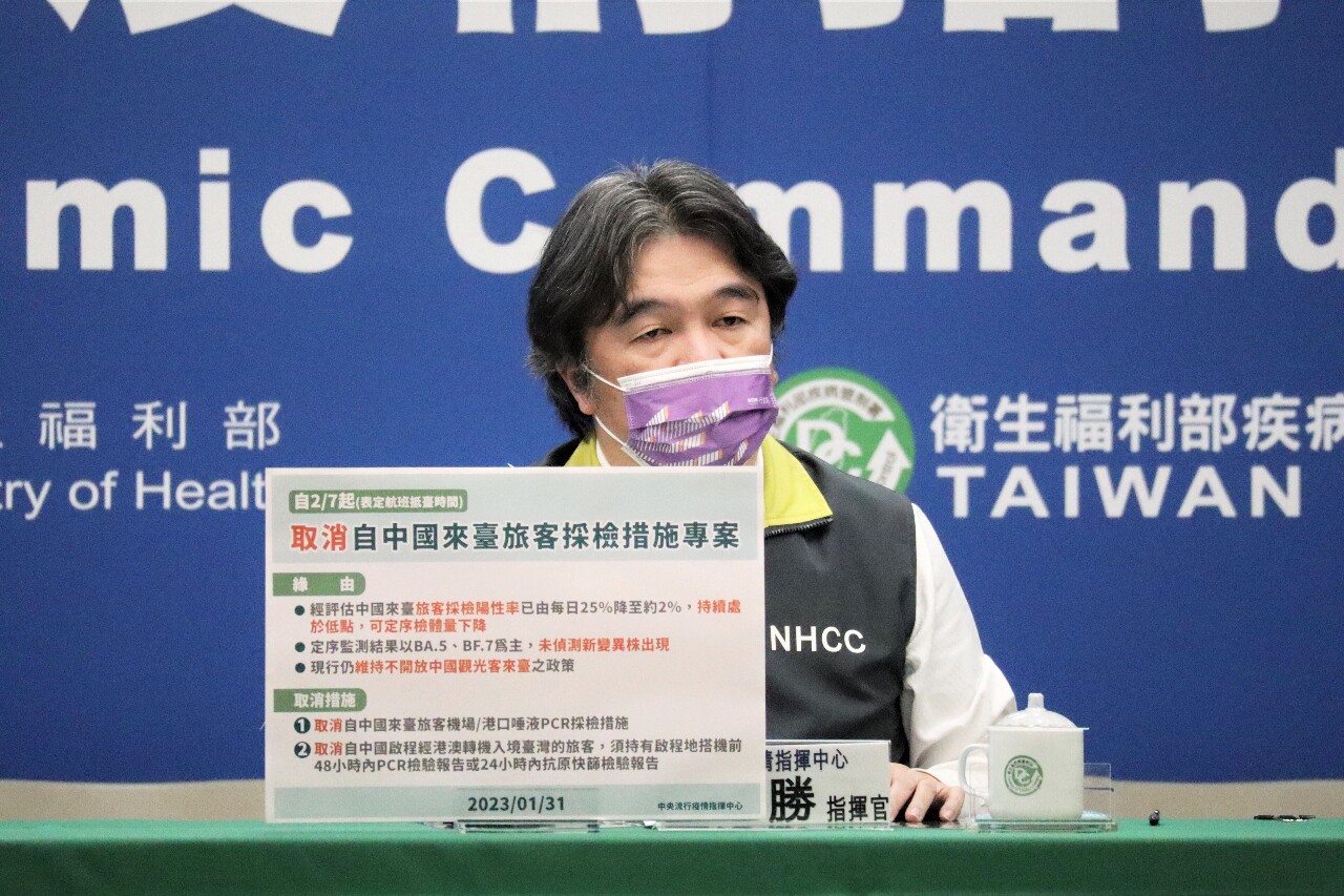 2/7より入国後の抗原検査も中国からの入国者のPCR検査も免除