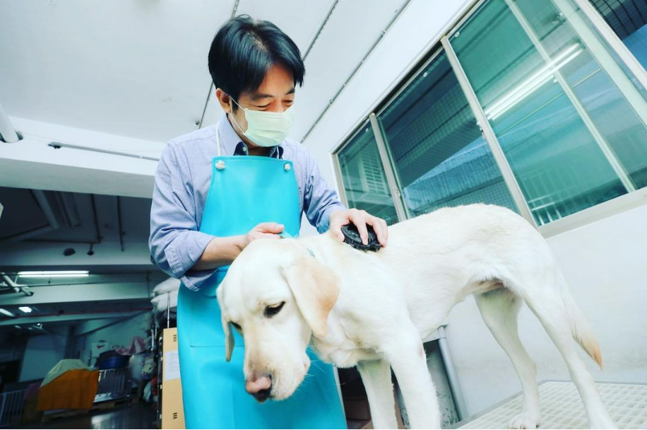 国際盲導犬の日、頼清徳・副総統：盲導犬にやさしい環境作りを約束
