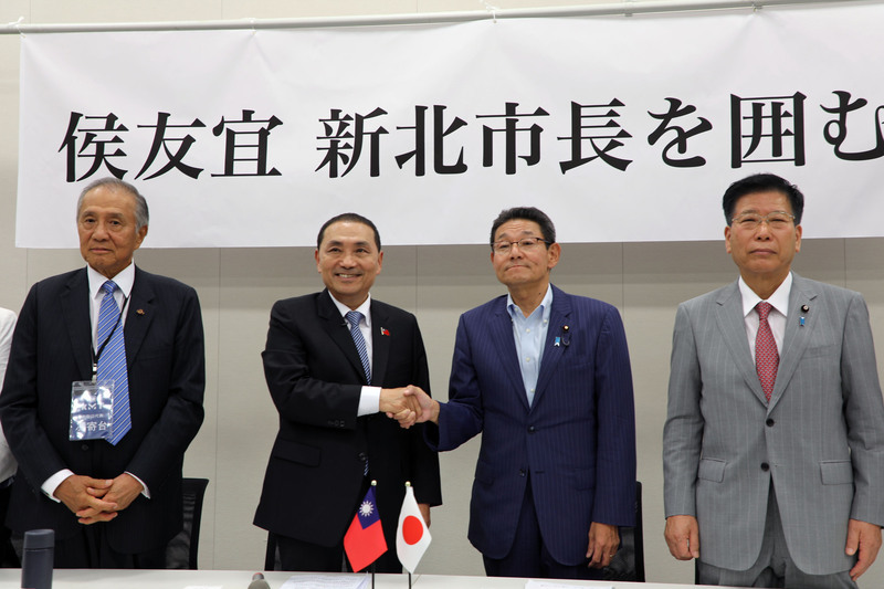 国民党の侯友宜・次期総統候補が訪日、日華懇の議員らと会談