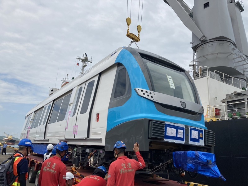 新北メトロ三鶯線の日本製車両、第一編成が台湾に到着