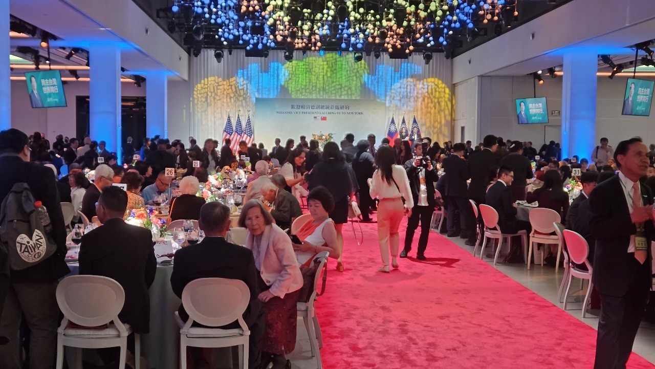 頼・副総統が米ニューヨークで台湾出身者との朝食会に出席