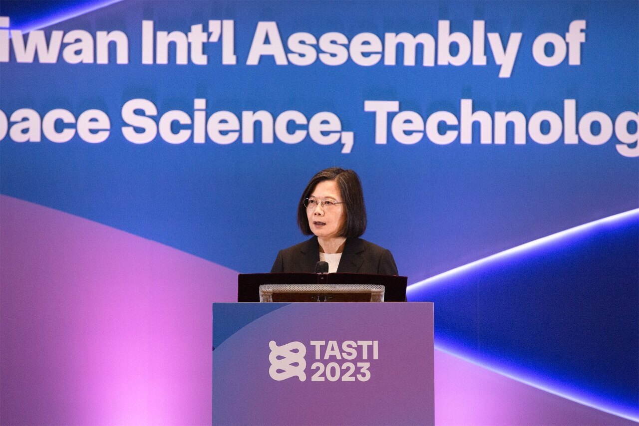 初のTASTIが開催、蔡‧総統：台湾の宇宙産業は2025年に百億米ドルに達する
