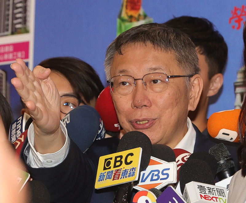 野党・民衆党の柯文哲・主席：国民党と第３波民主革命で一致