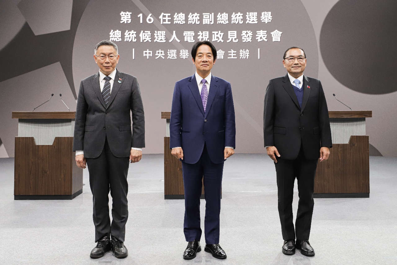 次期総統選候補者の政見発表会、台湾・中国問題が焦点に