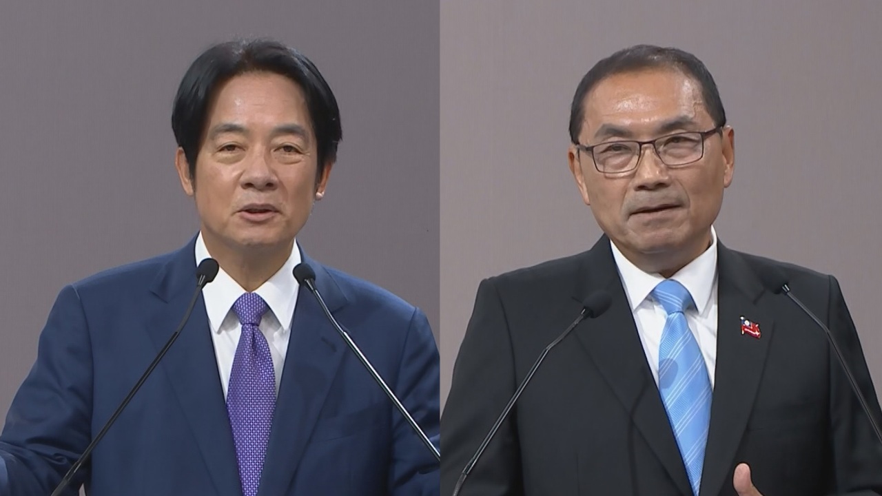 次期総統選初回のテレビ政見発表会、対中政策で激しい舌戦