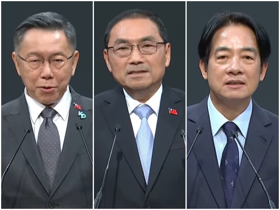 総統選前、最後の政権発表会で三候補が舌戦
