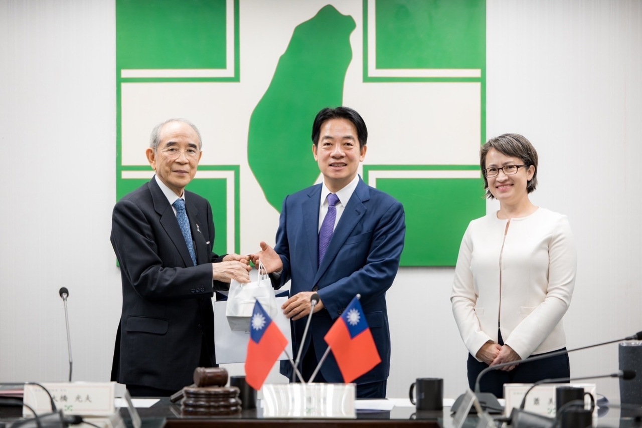 当選翌日に日台交流協会の大橋会長の表敬受ける、頼清徳氏：台日の深い友情の証