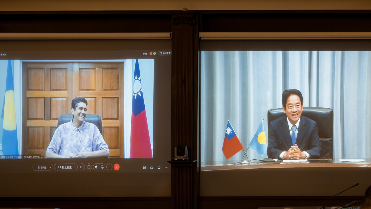 頼・副総統、パラオの大統領とビデオ会談、強靭性あるパートナー関係の深化を強調