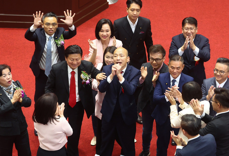 台湾の立法院長選、野党・国民党の韓国瑜氏が当選