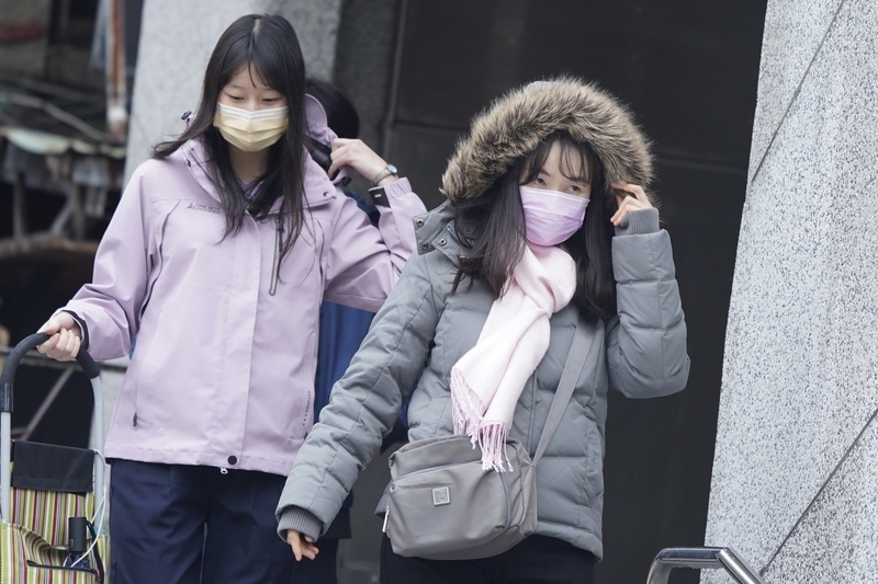 2/12早朝は新竹で3.3度の低温、日中は気温が上昇