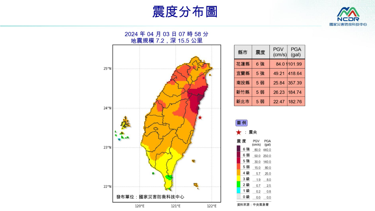 台湾全域で大きな揺れ、台北メトロ一時停車で線路を点検