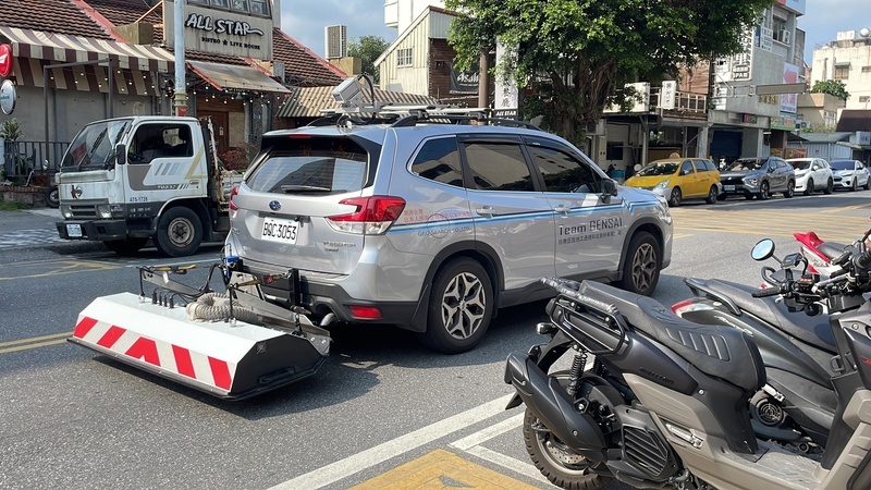 東部・花蓮に日本から空洞探査車が到着、道路の陥没危険個所を調査