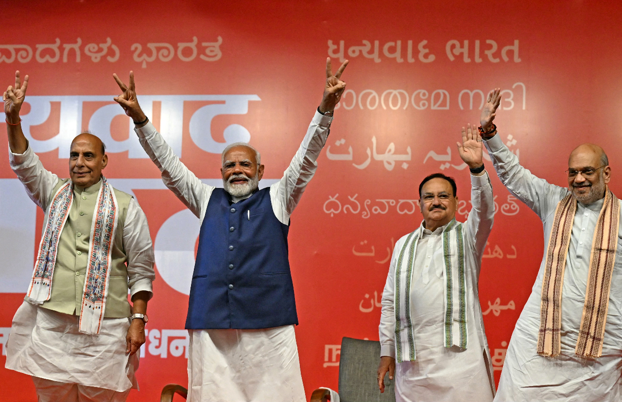 インド総選挙　モディ首相が勝利宣言　外交部が祝意表明