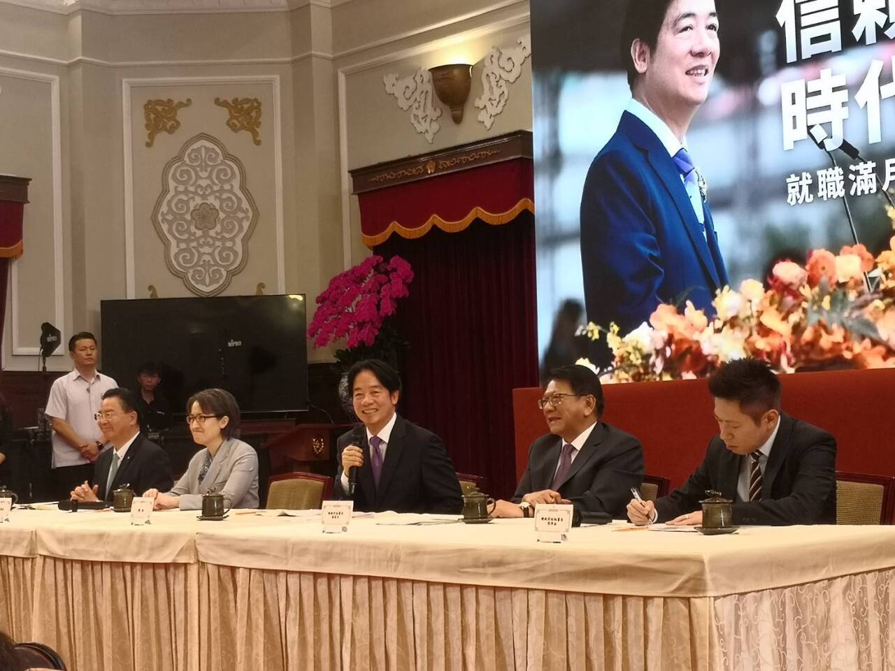 就任から1か月を前に、頼・総統が三大委員会設立を発表