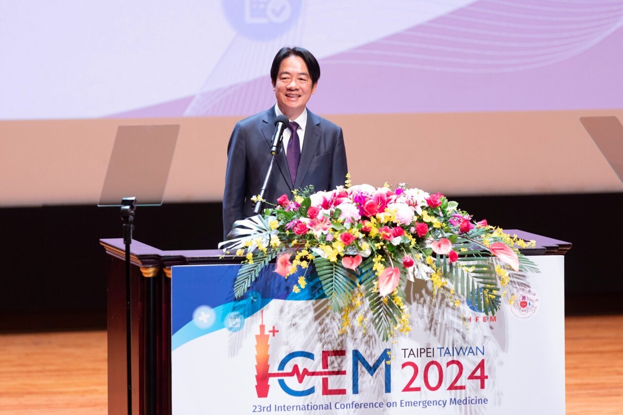 頼・総統がICEM 2024開会式に出席、台湾のWHO参加支持を呼びかけ