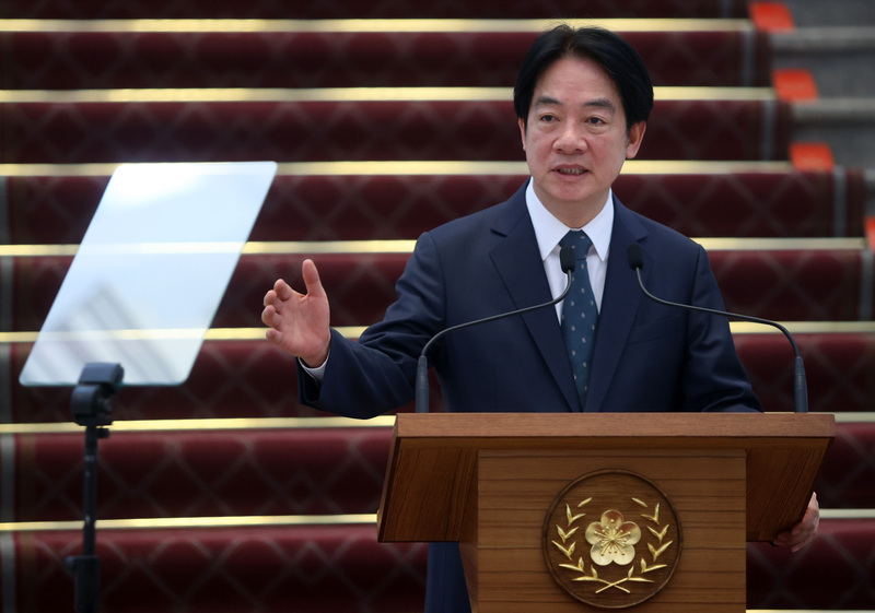 頼清徳‧総統が憲法解釈を請求、立法院職権行使法の改正案に対し