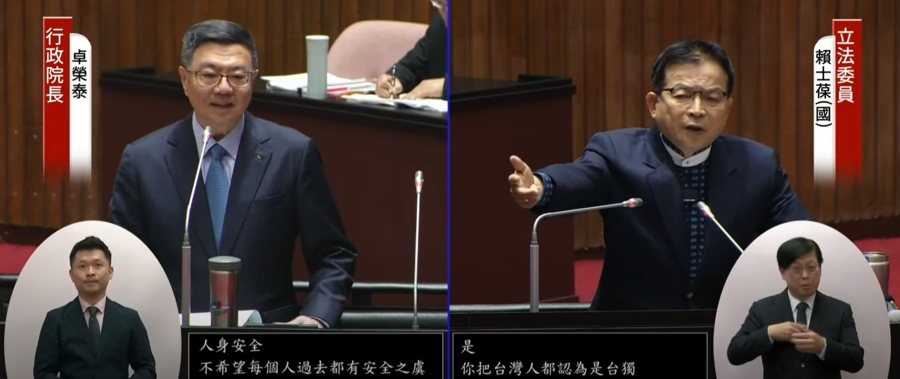 中国・香港・マカオの渡航警戒レベルさらなる引き上げ可能性について、卓・行政院長：中国の態度次第