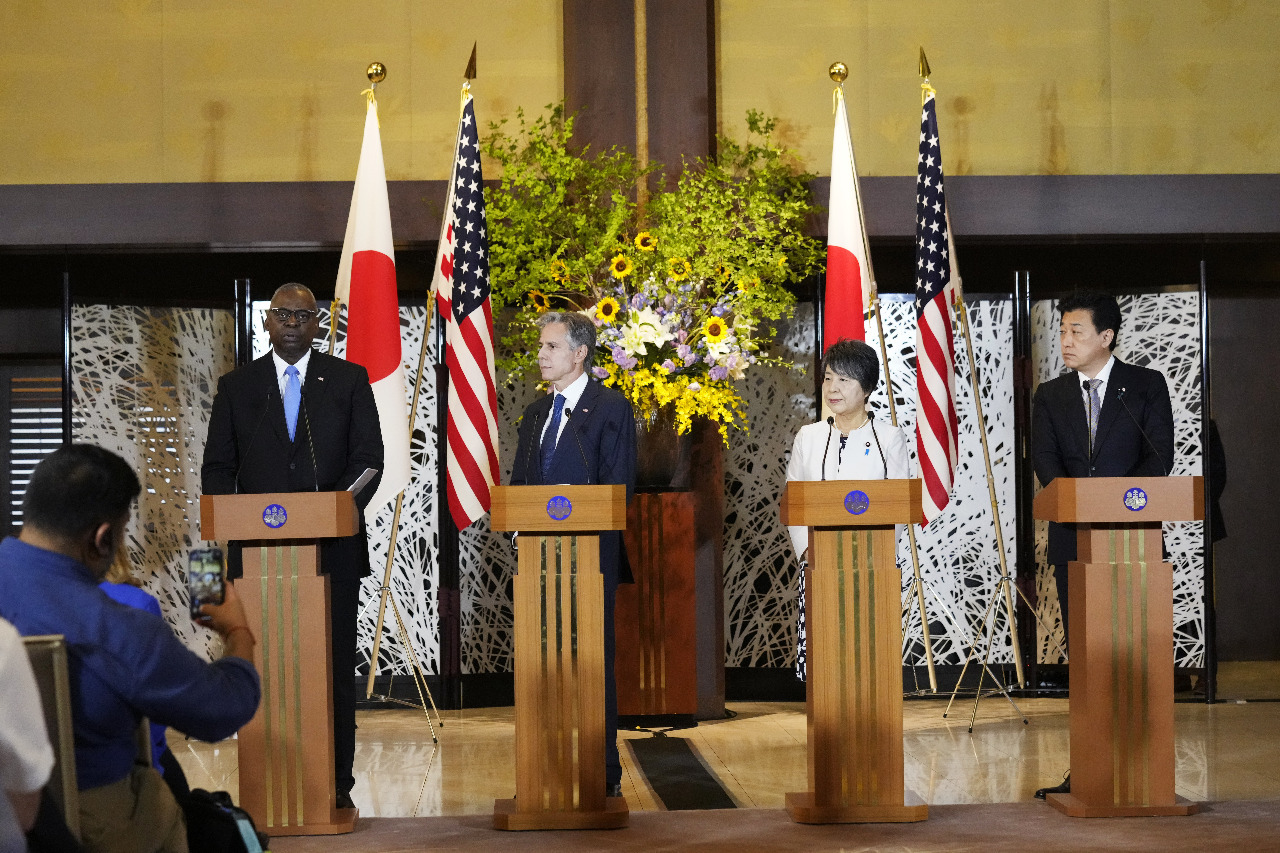 日米外務・防衛2プラス2開催、台湾海峡の平和と安定の重要性を再確認