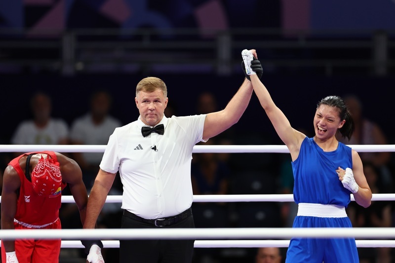 【パリ五輪】台湾が初のメダル獲得、ボクシング女子60キロ級の呉詩儀・選手