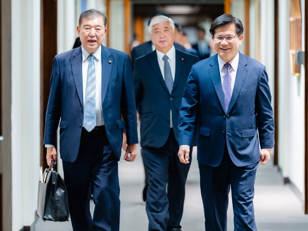 石破氏らを歓待、林・外交部長：台日安全対話の実施に期待