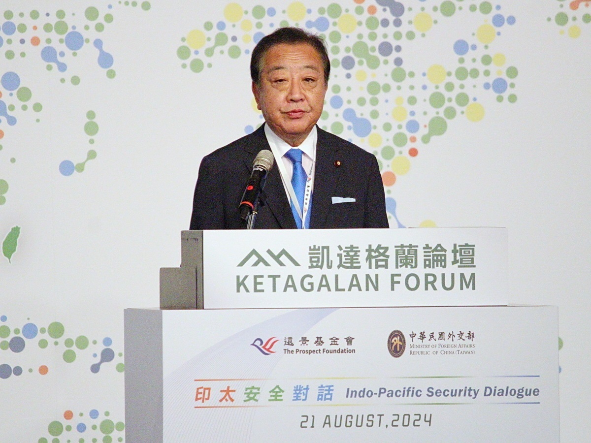 武力による現状変更に反対、日本の野田元首相：台湾海峡の平和は世界の共通認識