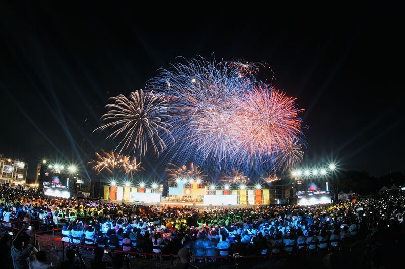 2024年双十国慶節花火大会が雲林にて開催、30万人以上が詰めかける