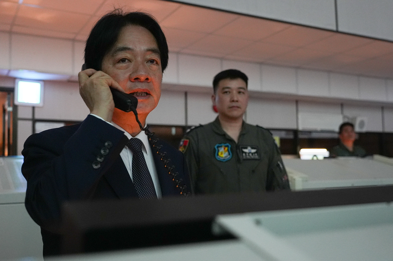 頼・総統、中国の軍事演習への対応を行った国軍及び海巡署を称揚