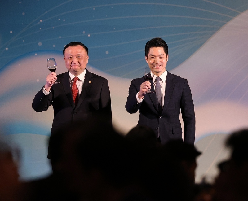 台北・上海都市フォーラム歓迎晩餐会、蒋‧台北市長が両岸平和を呼びかけ