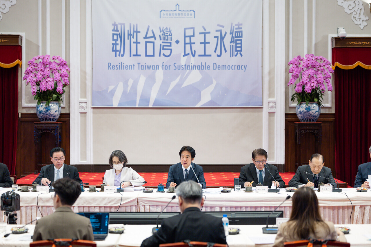 台湾社会の防衛強靭性強化へ、頼・総統は三大目標達成を期待