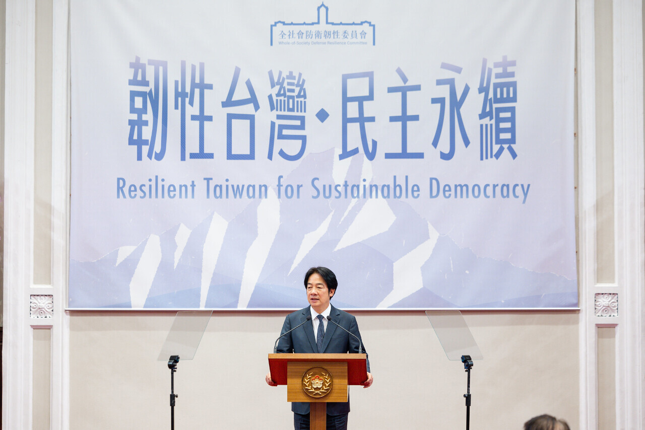 頼・総統、「萬安」、「民安」の両演習を来年から「都市強靭性演習」に統合すると宣言
