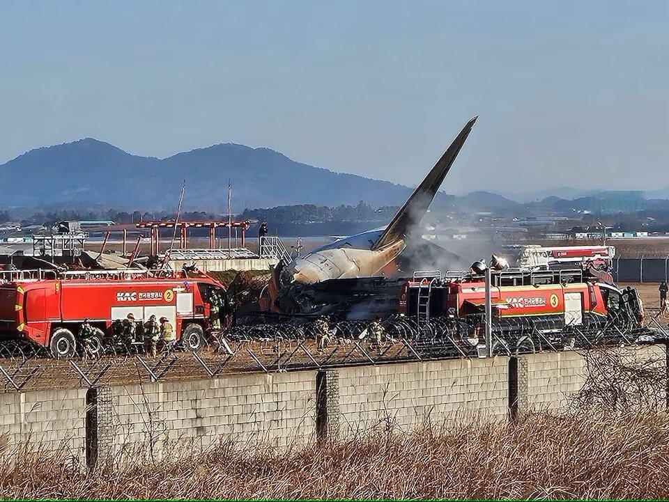 韓国・済州航空の旅客機事故で多数の死傷者、外交部が哀悼の意を表明