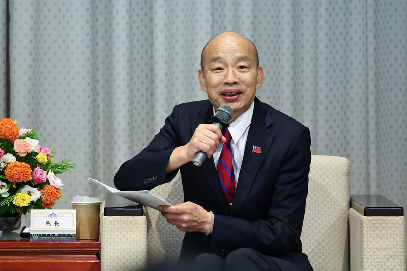 韓国瑜・立法院長率いる超党派代表団、米新大統領就任式に出席