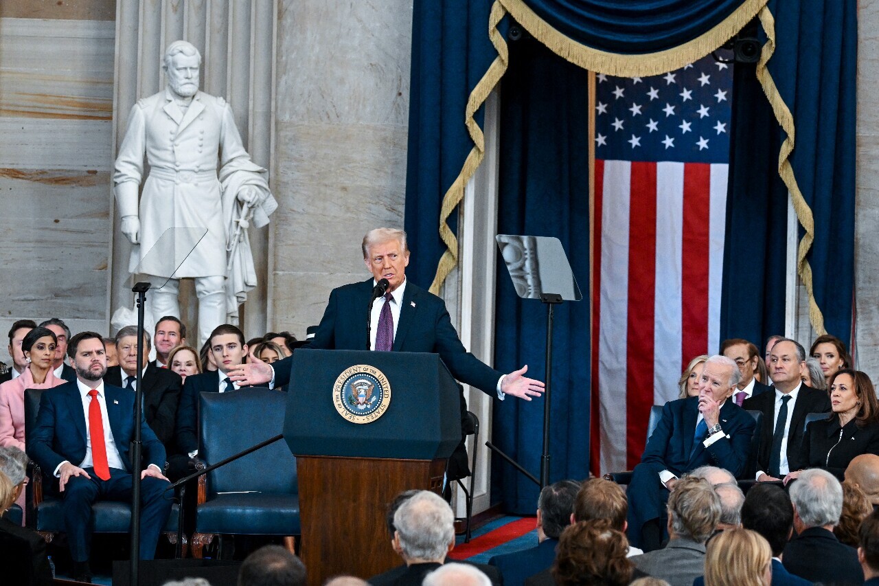 トランプ米大統領就任演説、「アメリカの黄金時代が今始まる」