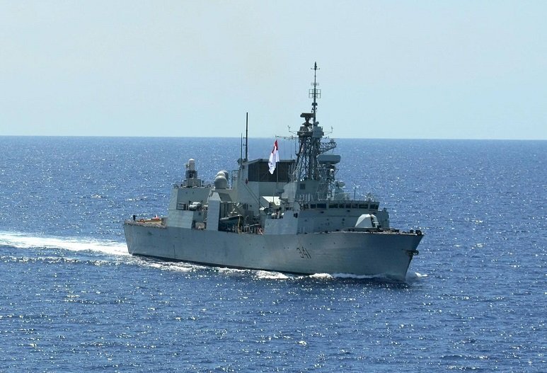 カナダ海軍のフリゲート艦が今年初めて台湾海峡を通過