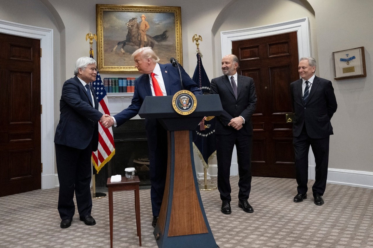 トランプ大統領：TSMCが米国に少なくとも1,000億ドルを追加投資