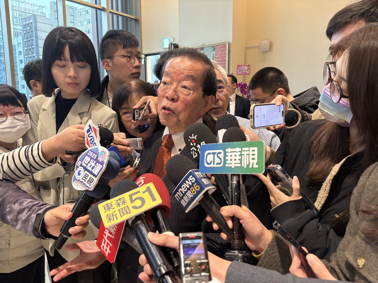 謝長廷氏が見る罷免運動、「悪の循環、民主政治は協議の政治であるべき」