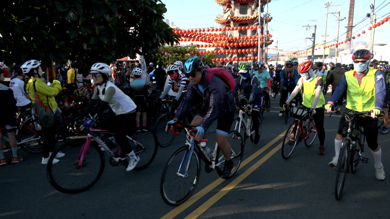 台中・媽祖廟のサイクリングイベントがスタート！96kmのコースで6つの廟を巡る