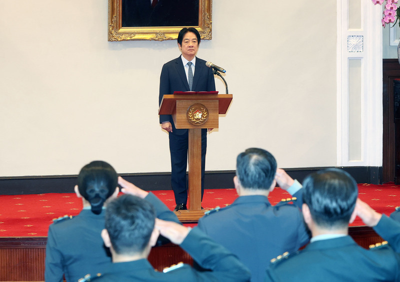 13名の将官が昇進、頼・総統：防衛と安全業務の強化に期待