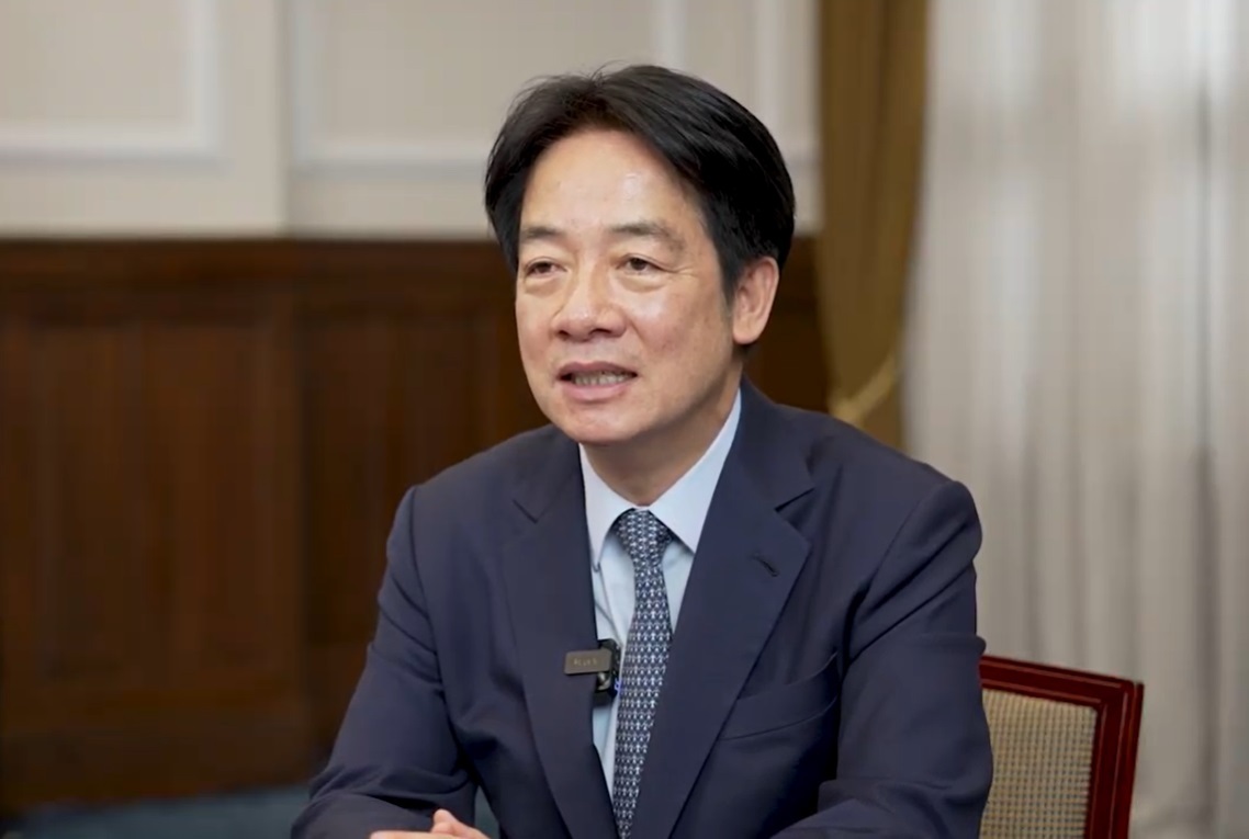 中国は域外敵対勢力、頼総統：そう定義せざるを得ない
