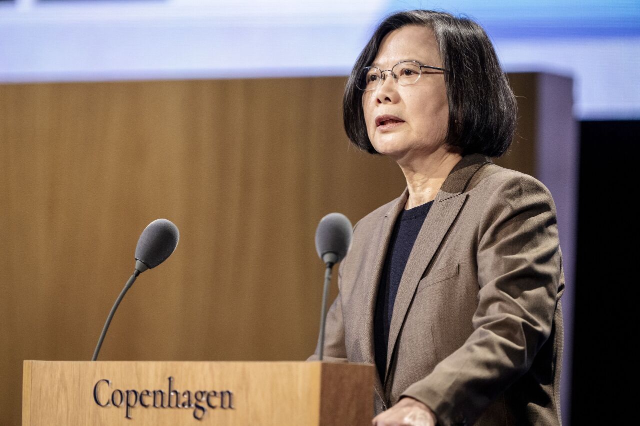 コペンハーゲン民主サミットで演説　蔡英文・前総統：民主国家の結束で安全保障の課題に対処