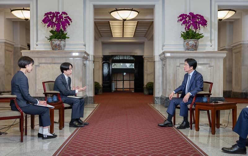 頼清徳・総統が中国への危機感示す、櫻井翔さんのインタビューを受け